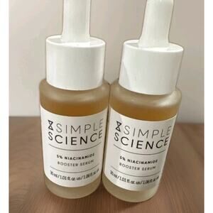 Lot of 2 Skincare Simple Science 5% Niacinamide Booster Serum 1 fl oz